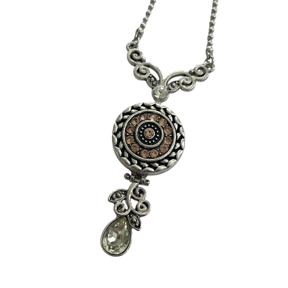 Snap Button Pendant Necklace